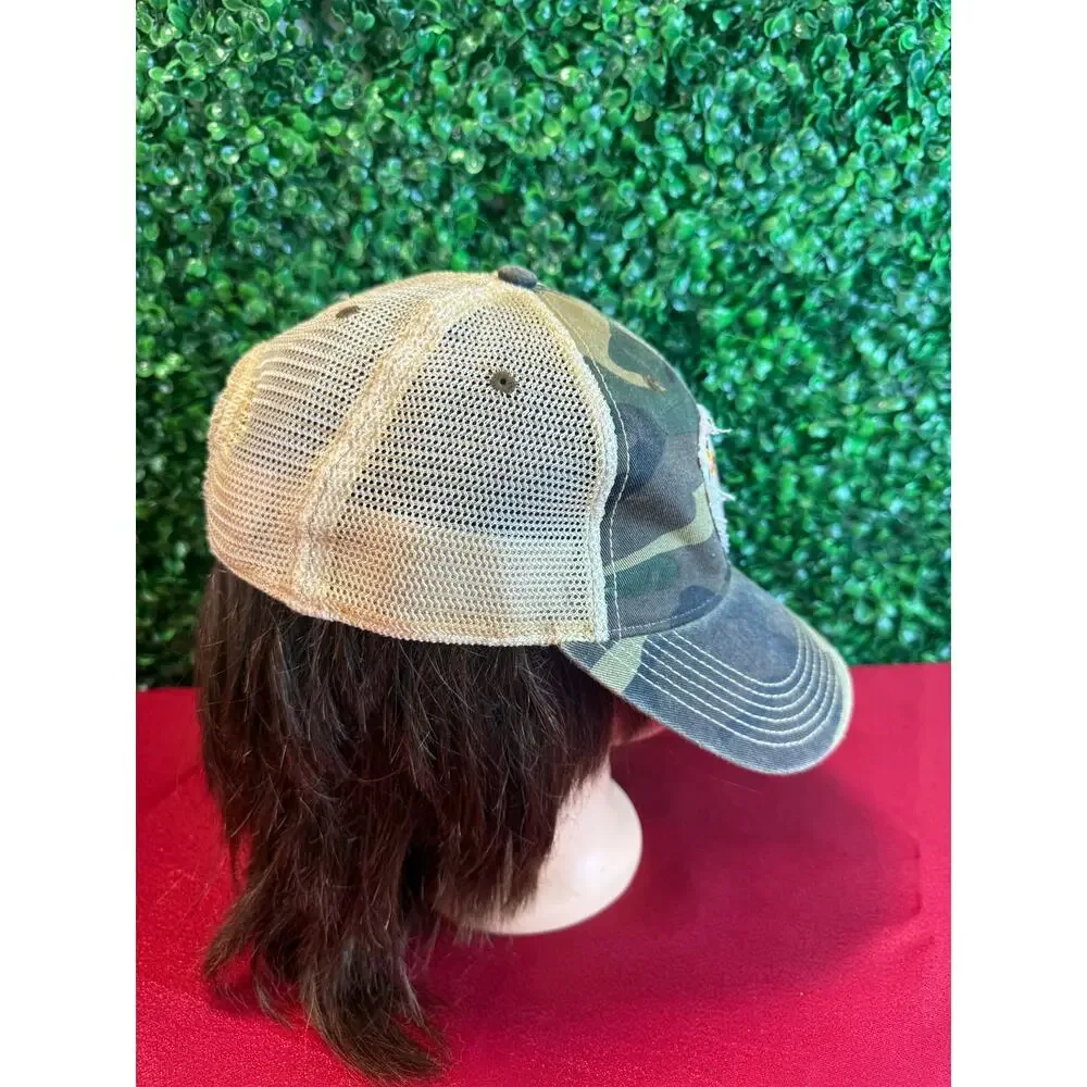 Every Thelma Needs A Louise Camouflage Trucker Hat Distressed Camo Snapback Cap